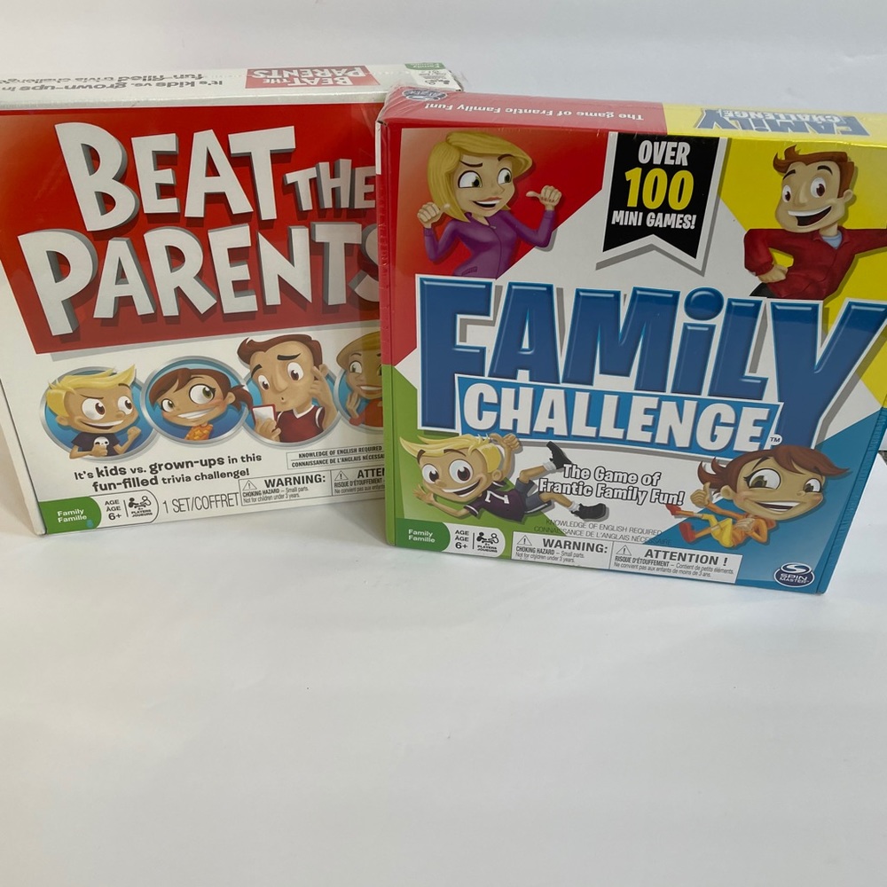 Set of Two Family Board Games New Sealed